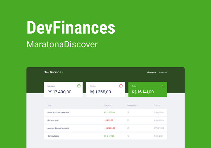 Preview Projeto dev.finance$